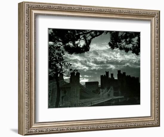 Night Hides the Scars of Seven Centuries; Conway Castle, March 1942-null-Framed Photographic Print