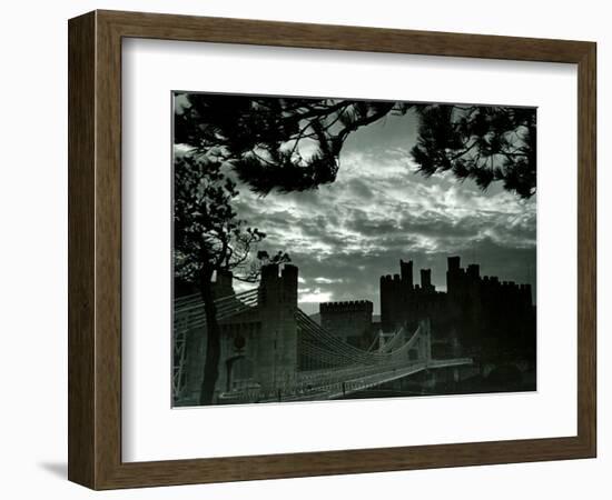 Night Hides the Scars of Seven Centuries; Conway Castle, March 1942-null-Framed Photographic Print