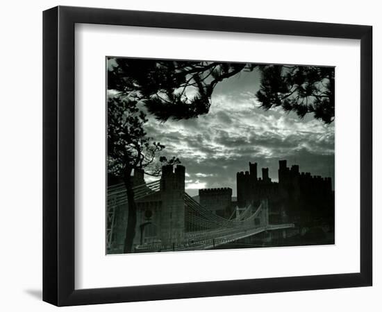 Night Hides the Scars of Seven Centuries; Conway Castle, March 1942-null-Framed Photographic Print