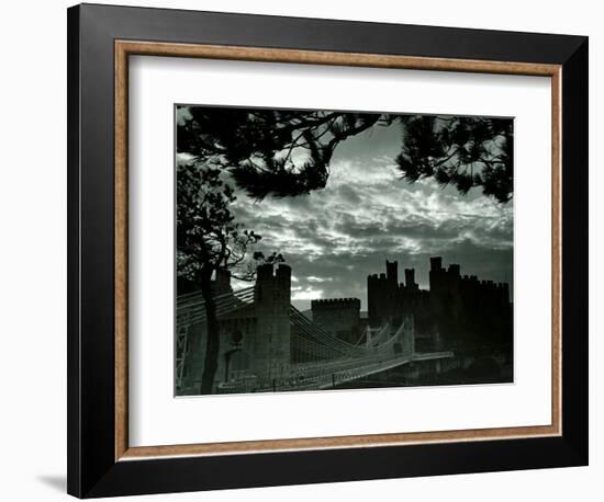 Night Hides the Scars of Seven Centuries; Conway Castle, March 1942-null-Framed Photographic Print