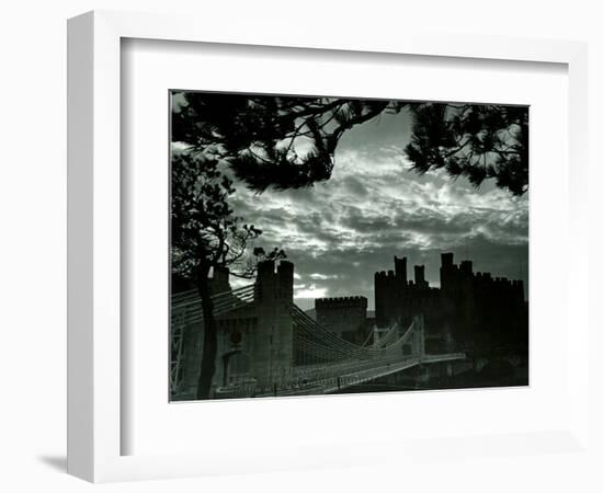 Night Hides the Scars of Seven Centuries; Conway Castle, March 1942-null-Framed Photographic Print