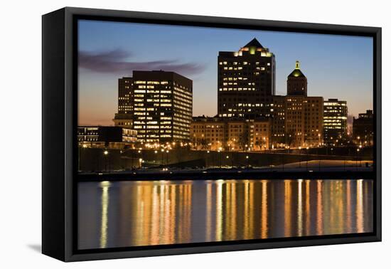 Night in Milwaukee-benkrut-Framed Premier Image Canvas