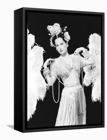 Night in Paradise, Merle Oberon, 1946-null-Framed Stretched Canvas