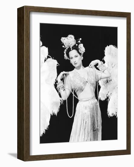 Night in Paradise, Merle Oberon, 1946-null-Framed Photo