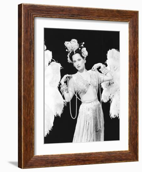 Night in Paradise, Merle Oberon, 1946-null-Framed Photo