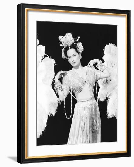 Night in Paradise, Merle Oberon, 1946-null-Framed Photo