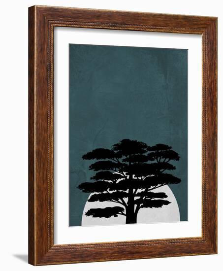 Night in Safari-Jasmine Woods-Framed Art Print