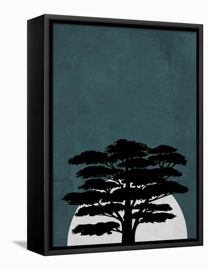 Night in Safari-Jasmine Woods-Framed Stretched Canvas