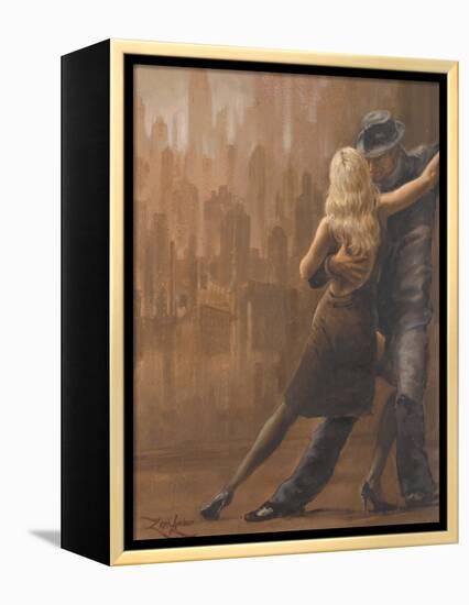 Night in the City-Zeph Amber-Framed Stretched Canvas