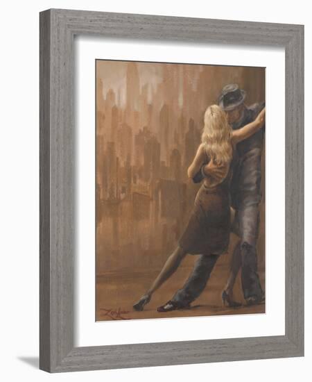 Night in the City-Zeph Amber-Framed Art Print