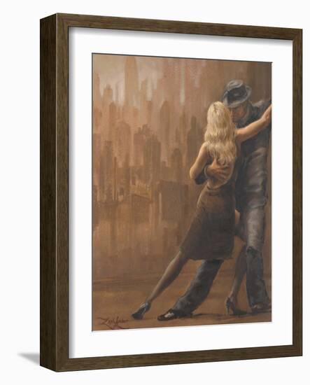 Night in the City-Zeph Amber-Framed Art Print