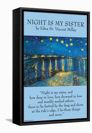 Night Is My Sister-null-Framed Stretched Canvas