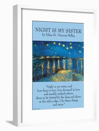 Night Is My Sister-null-Framed Art Print