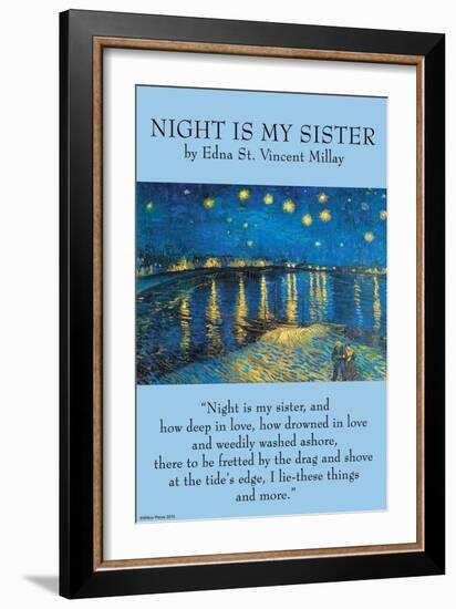 Night Is My Sister-null-Framed Art Print