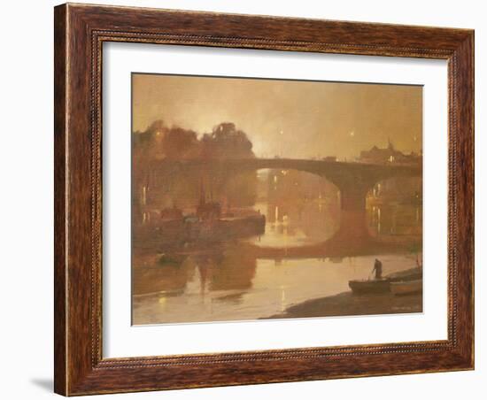 Night, Kew Bridge, 1989-Trevor Chamberlain-Framed Giclee Print