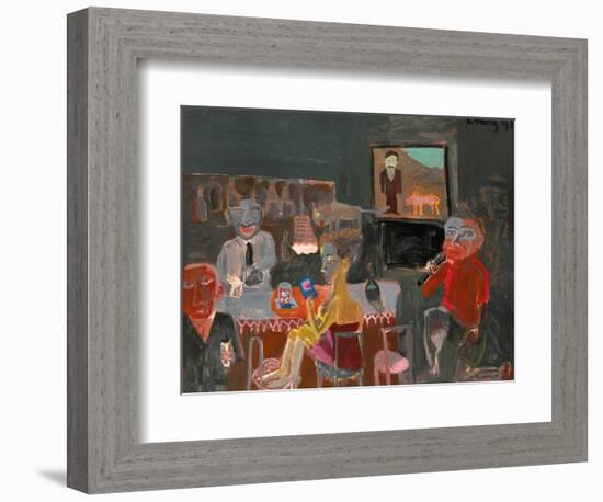 Night Life of Karaoke-Zhang Yong Xu-Framed Giclee Print