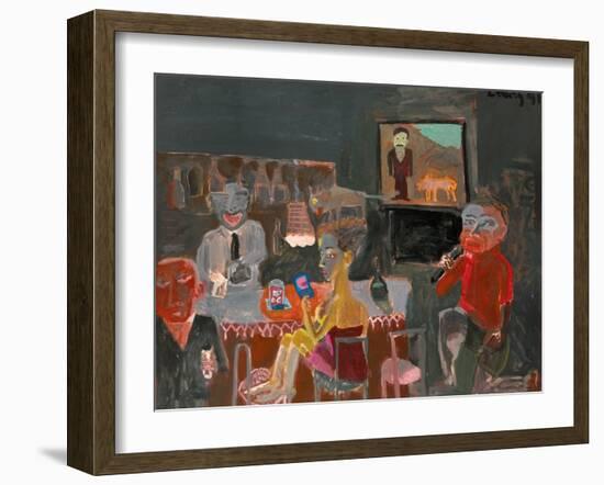 Night Life of Karaoke-Zhang Yong Xu-Framed Giclee Print