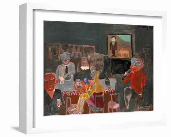 Night Life of Karaoke-Zhang Yong Xu-Framed Giclee Print