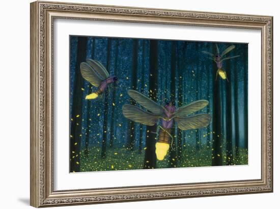 Night Light Flight-James W. Johnson-Framed Giclee Print