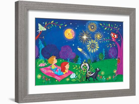 Night Light - Turtle-Elisa Chavarri-Framed Giclee Print