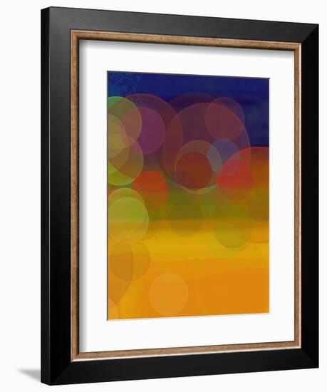 Night Lights 1-Jan Weiss-Framed Art Print