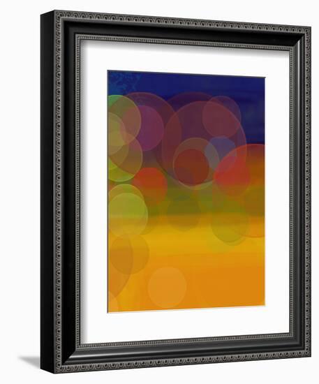 Night Lights 1-Jan Weiss-Framed Art Print