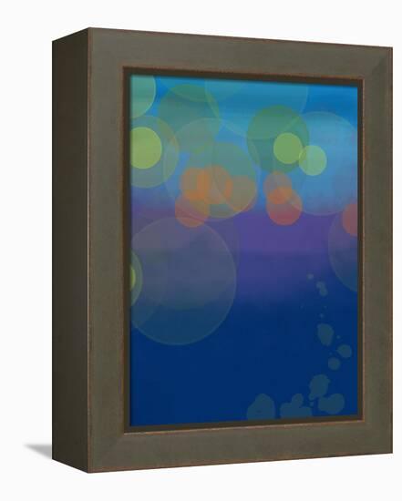 Night Lights 2-Jan Weiss-Framed Stretched Canvas