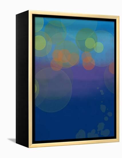 Night Lights 2-Jan Weiss-Framed Stretched Canvas