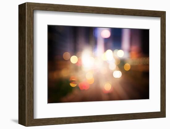 Night Lights of the Hong Kong-Iakov Kalinin-Framed Photographic Print