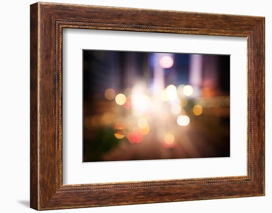 Night Lights of the Hong Kong-Iakov Kalinin-Framed Photographic Print