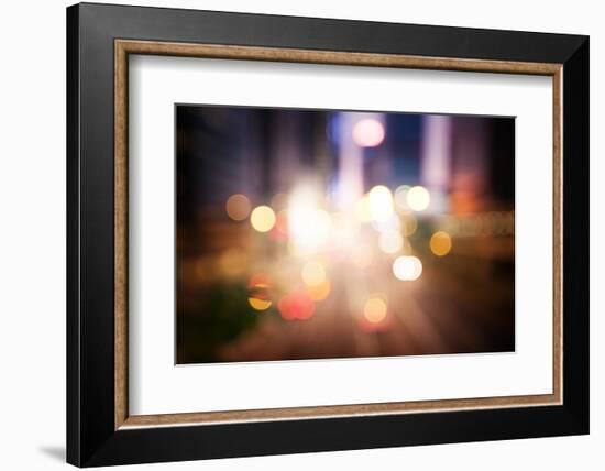 Night Lights of the Hong Kong-Iakov Kalinin-Framed Photographic Print