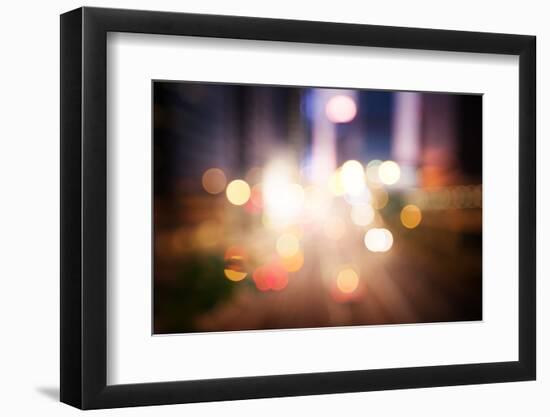 Night Lights of the Hong Kong-Iakov Kalinin-Framed Photographic Print