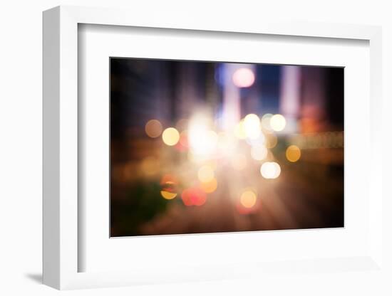 Night Lights of the Hong Kong-Iakov Kalinin-Framed Photographic Print