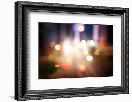 Night Lights of the Hong Kong-Iakov Kalinin-Framed Photographic Print