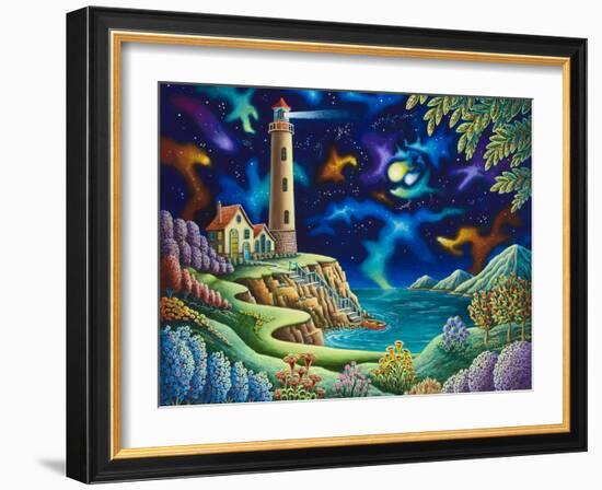 Night Lights-Andy Russell-Framed Art Print