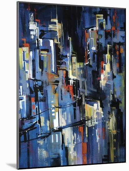 Night Lights-Sydney Edmunds-Mounted Giclee Print