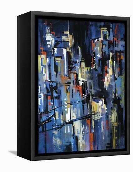 Night Lights-Sydney Edmunds-Framed Premier Image Canvas