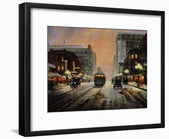 Night Lights-Leo Stans-Framed Art Print