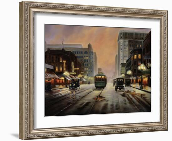 Night Lights-Leo Stans-Framed Art Print