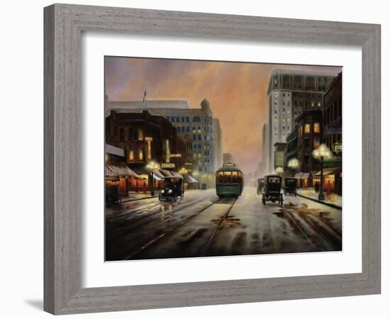 Night Lights-Leo Stans-Framed Art Print