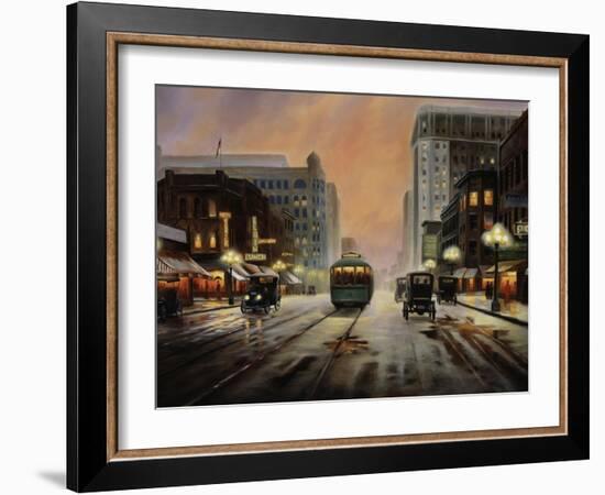 Night Lights-Leo Stans-Framed Art Print