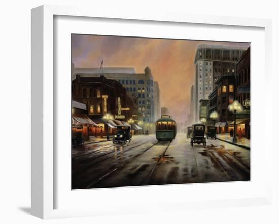 Night Lights-Leo Stans-Framed Art Print