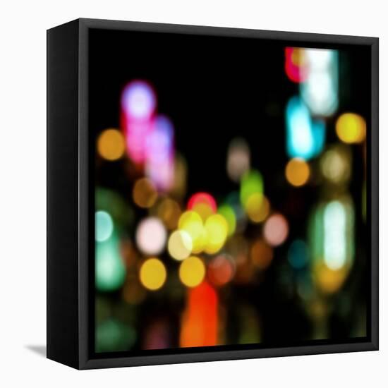 Night Lights-Kate Carrigan-Framed Stretched Canvas