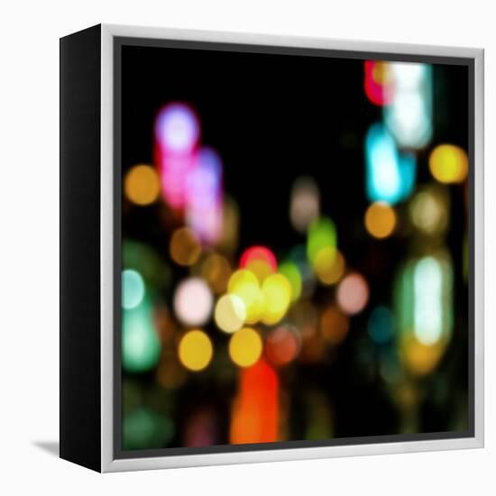 Night Lights-Kate Carrigan-Framed Stretched Canvas