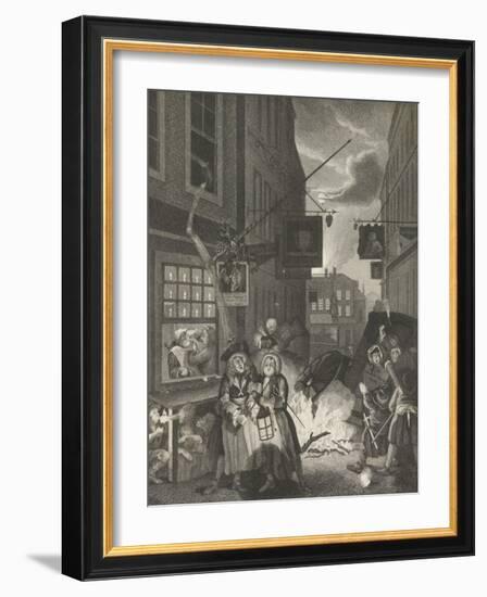 Night - London-William Hogarth-Framed Giclee Print