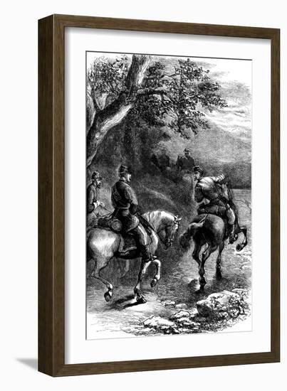 Night March on Harper's Ferry, Virginia, C1861-null-Framed Giclee Print