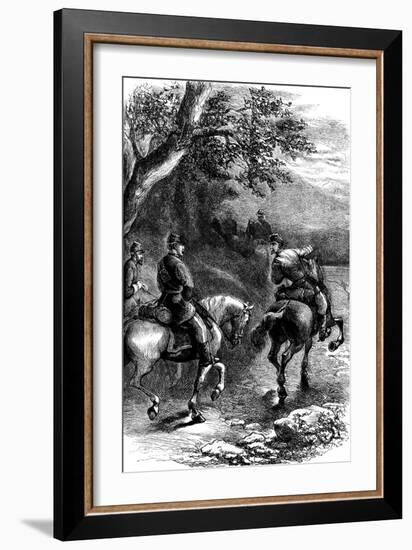 Night March on Harper's Ferry, Virginia, C1861-null-Framed Giclee Print