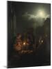 Night Market in Antwerp-Petrus van Schendel-Mounted Giclee Print