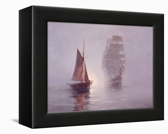 Night Mists-Montague Dawson-Framed Stretched Canvas