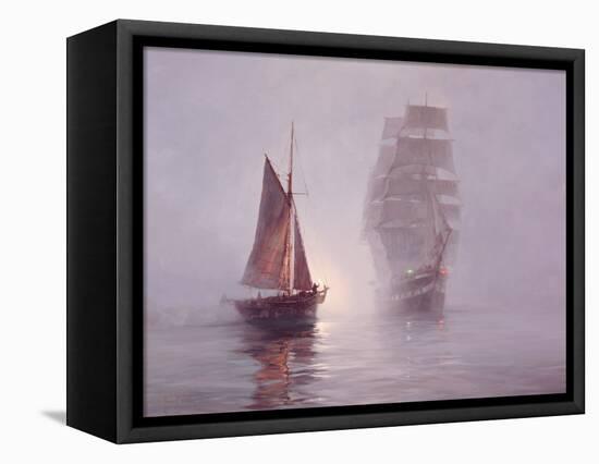 Night Mists-Montague Dawson-Framed Stretched Canvas